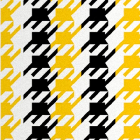 GIANT YELLOW & BLACK Houndstooth Face Mask Gaiter - Picture 8 of 10